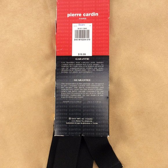 Pierre Cardin - Black and Brass Suspenders with Tags - Picture 7 of 9
